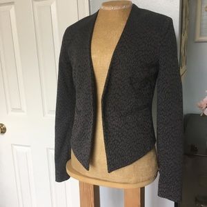 Banana Republic Grey Leopard Blazer 0
